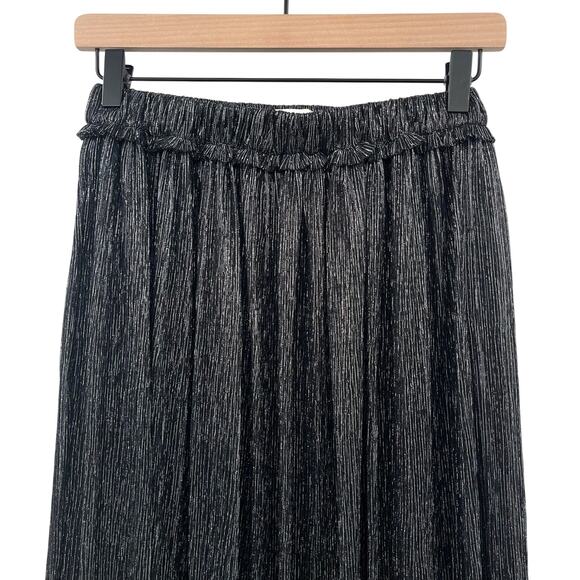 Isabel Marant Etoile Beatrice Midi Skirt Gunmetal‎ Grey Silver Black Metallic XS - Picture 5 of 15
